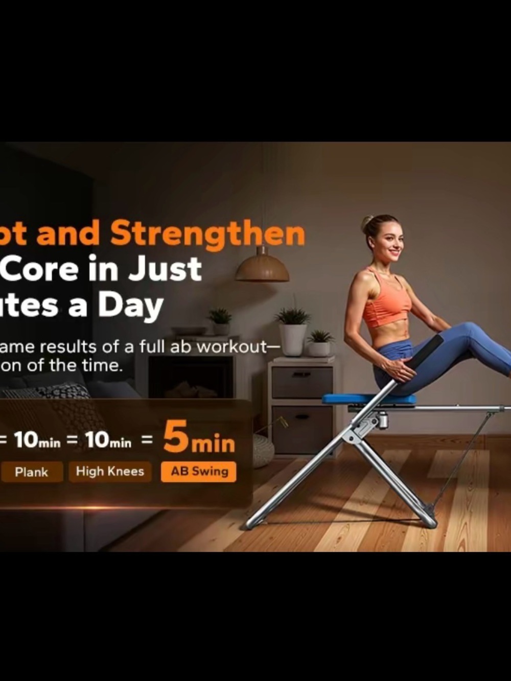 Foldable Pink Abdominal Exercise Machine - Picture 4 of 11
